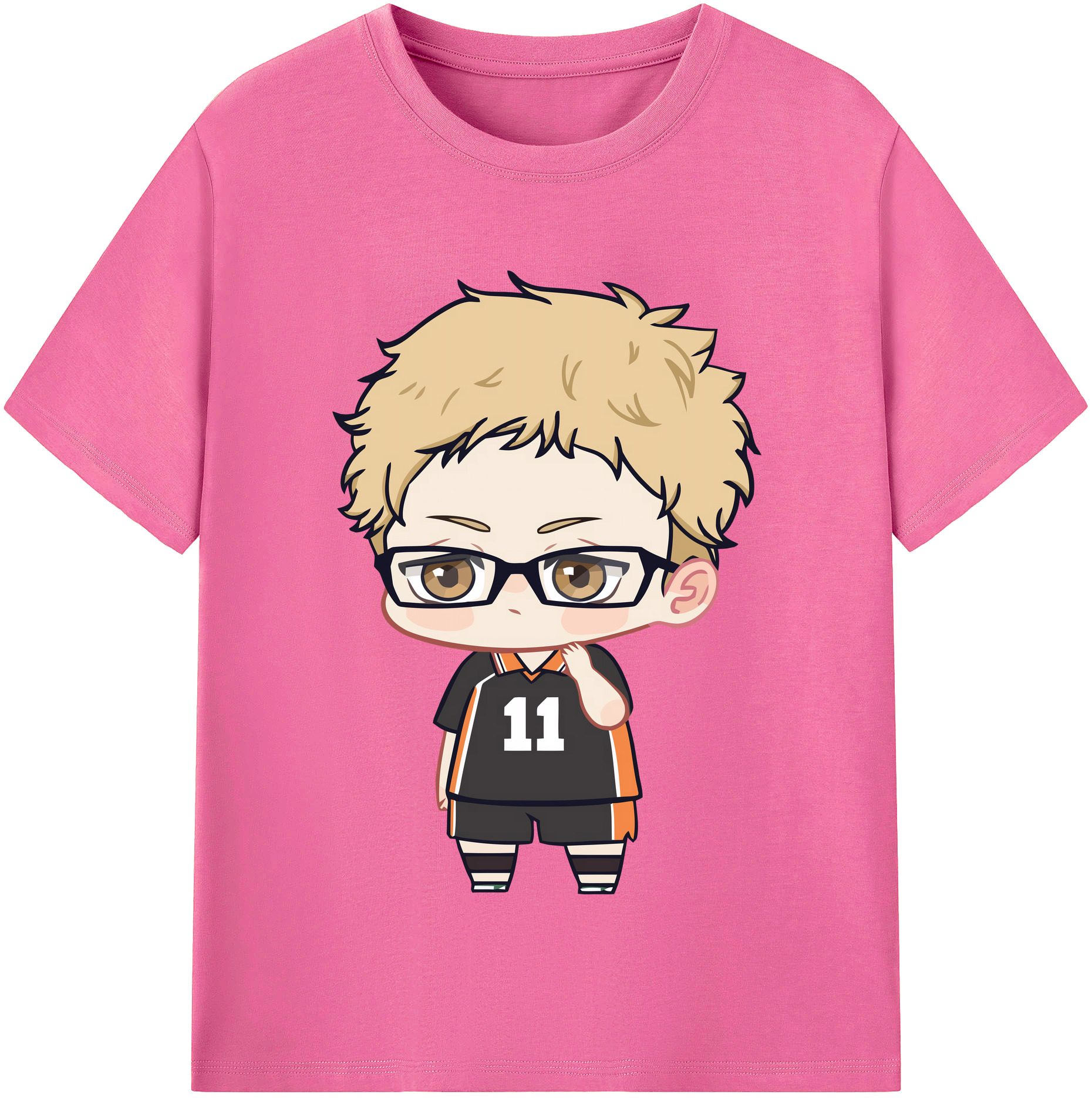 （画像用） ハイキュー!! Haikyu!! レディースカジュアルプリントTシャツ（綿100％）